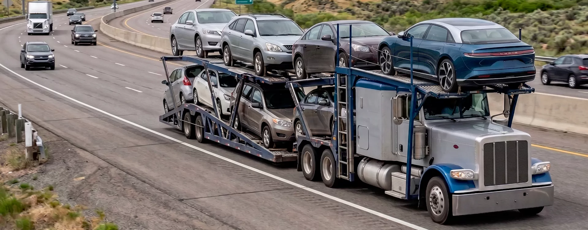 Vehicle carrier transporting cars from New Jersey to Florida